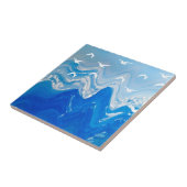 Carreau Oiseaux au-dessus des vagues de la mer (Côté)