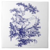 Carreau Oiseaux bleus et blancs (Devant)