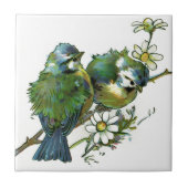 Carreau Oiseaux bleus vintages (Devant)