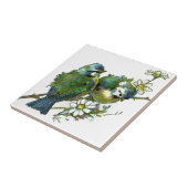 Carreau Oiseaux bleus vintages (Côté)