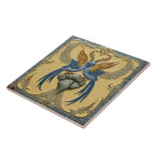 Carreau Oiseaux-chanteurs à ailes dorées (Côté)