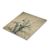 Carreau Oiseaux dans l'arbre - (Côté)