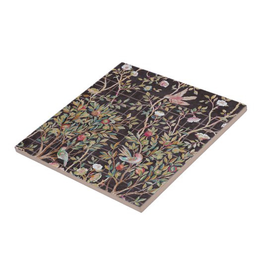 Carreau Oiseaux dans le Jardin des Fleurs, William Morris (Côté)