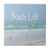 Carreau Oiseaux de mer bleu marine (Devant)