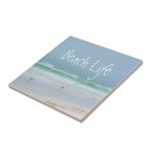 Carreau Oiseaux de mer bleu marine (Côté)