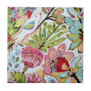 Carreau Oiseaux de papier II