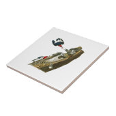 Carreau Oiseaux dirigés rouges Amérique de John Audubon de (Côté)