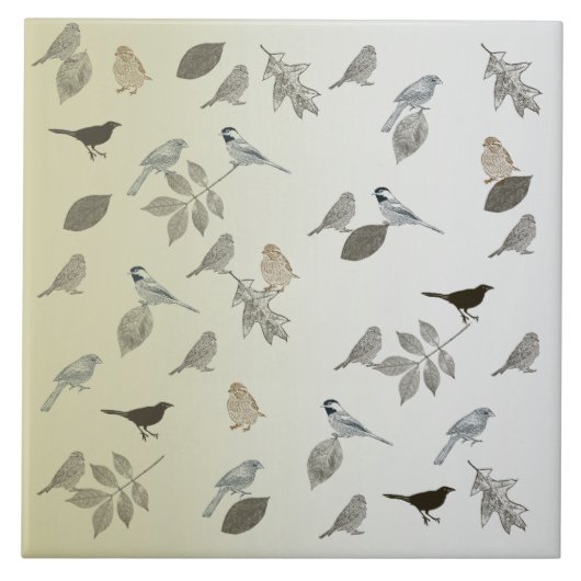 Carreau Oiseaux et Feuilles (Devant)