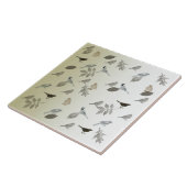 Carreau Oiseaux et Feuilles (Côté)