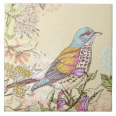 Carreau Oiseaux et fleurs (Devant)