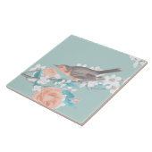 Carreau Oiseaux et fleurs (Côté)