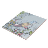 Carreau Oiseaux et fleurs (Côté)