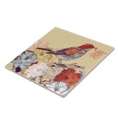 Carreau Oiseaux et fleurs (Côté)