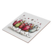 Carreau oiseaux excentriques (Côté)