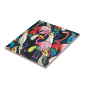 Carreau Oiseaux exotiques (Côté)