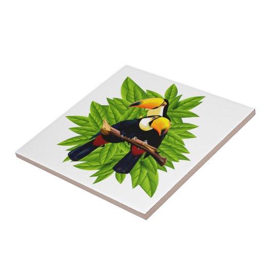 Carreau Oiseaux exotiques (Côté)