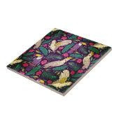 Carreau Oiseaux exotiques du paradis motif (Côté)