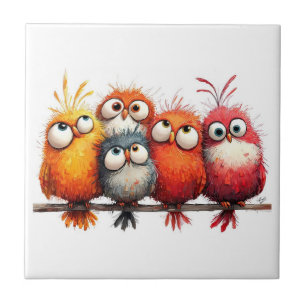 Carreau Oiseaux fantaisistes