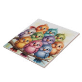 Carreau Oiseaux fantaisistes mignons (Côté)