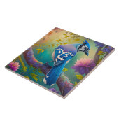 Carreau Oiseaux Fantastiques Geai Bleu (Côté)