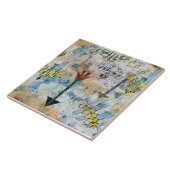 Carreau Oiseaux fondant vers le bas et flèches (Côté)