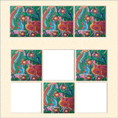 Carreau OISEAUX MEXICAINS Art coloré