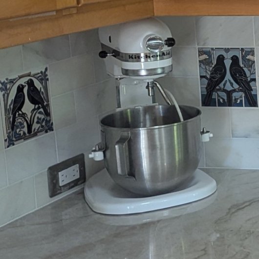 Carreau Oiseaux noirs Art Nouveau Oiseau Art Déco Oiseaux 