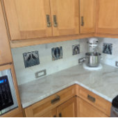 Carreau Oiseaux noirs Art Nouveau Oiseau Art Déco Oiseaux 