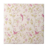 Carreau Oiseaux orientaux et branches Conception de carrea (Devant)