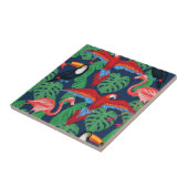 Carreau Oiseaux Tropicaux Aux Couleurs Lumineuses (Côté)