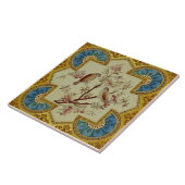 Carreau Oiseaux vernis à main exclusifs de Repro Victorien (Côté)