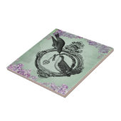 Carreau Oiseaux vintages avec l'habillement et les cadeaux (Côté)