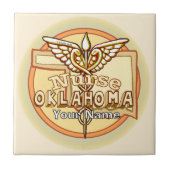 Carreau Oklahoma Nurse Caduceus Tile (Devant)