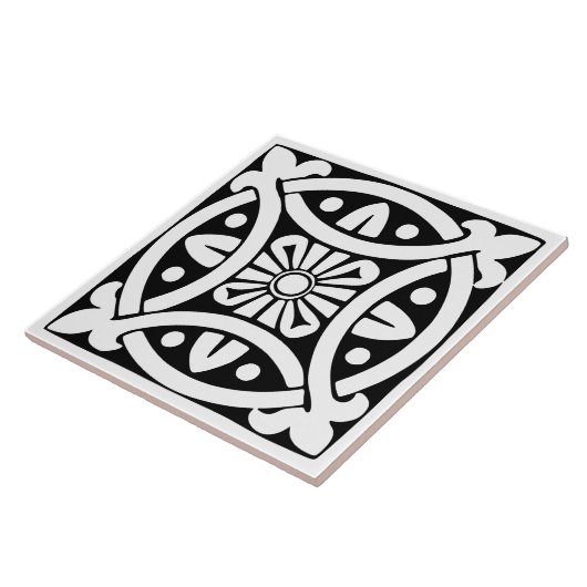 Carreau Old Time Classic: Black and White Traditional (Côté)