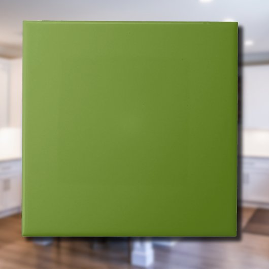 Carreau Olive Drab couleur solide | Classique | Élégant