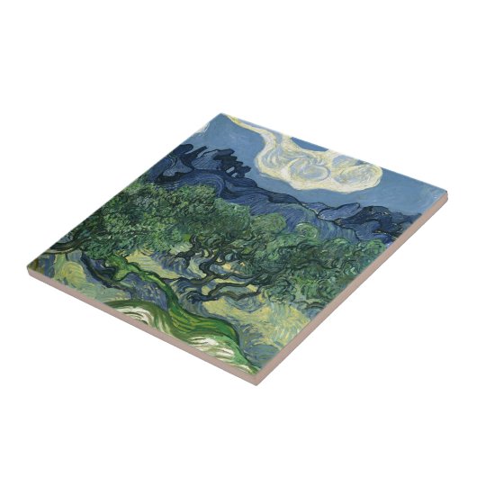 Carreau Olive Trees par Van Gogh (Côté)
