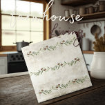 Carreau Olivier Toscane & Branches en Aquarelles rustiques<br><div class="desc">Des branches d'olivier rustiques à l'aquarelle. Mélangez et faites correspondre d'autres tuiles pour créer votre look parfait. 100% de satisfaction client avec "Zazzle" tous les jours.</div>