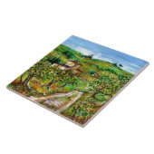 CARREAU OLIVIERS DANS LE PAYSAGE TOSCANE (Côté)