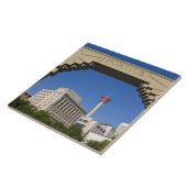 Carreau Olympic Plaza et Calgary Tower, Alberta, Canada (Côté)