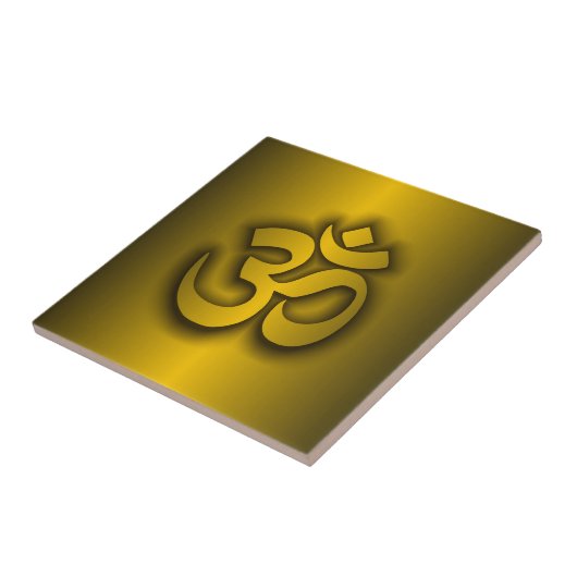 Carreau "Om" hindou (Côté)