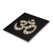 Carreau Om Symbole with "Diamond" Stones (Côté)
