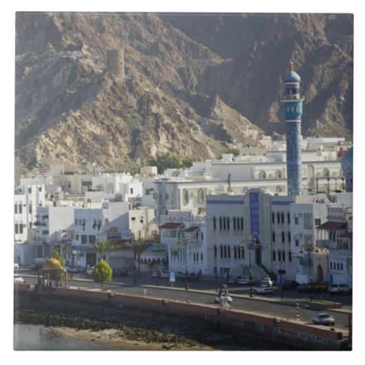 Carreau Oman, Mascate, Mutrah. Bâtiments le long de Mutrah (Devant)