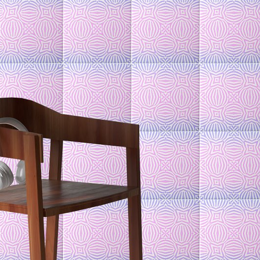 Carreau Ombre blanc rose violet rayé