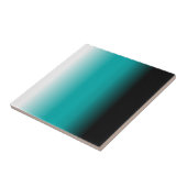 Carreau Ombre blanc turquoise noir (Côté)