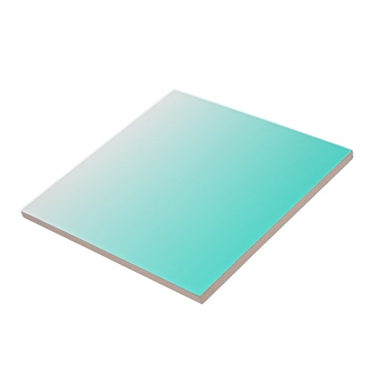 Carreau Ombre blanche turquoise (Côté)