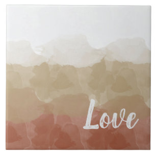 Carreau Ombre Brown et Tan Love Graceful Gradient