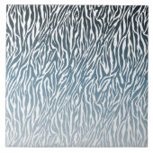 Carreau Ombre d'impression Wild Blue Zebra (Devant)