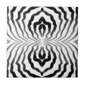 Carreau Ombré Noir Et Blanc Hypnotique Gravures (Devant)