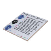 Carreau Oncle Poem - quarantième anniversaire (Côté)