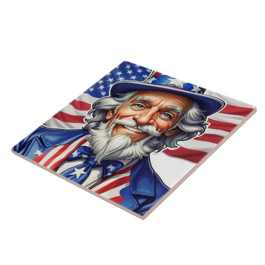 Carreau Oncle Sam USA (Côté)